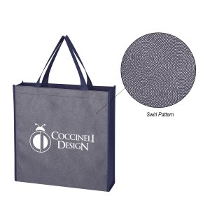 Silver Swirls Non-woven Tote Bag 1 Silver Swirls Non-woven Tote Bag 1