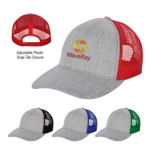 Hayden Heathered Mesh Back Cap 1 Hayden Heathered Mesh Back Cap 1