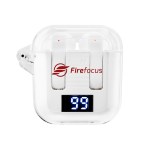 Wireless Earbuds With Digital Power Display - 25217 WHT Padprint Wireless Earbuds With Digital Power Display - 25217 WHT Padprint