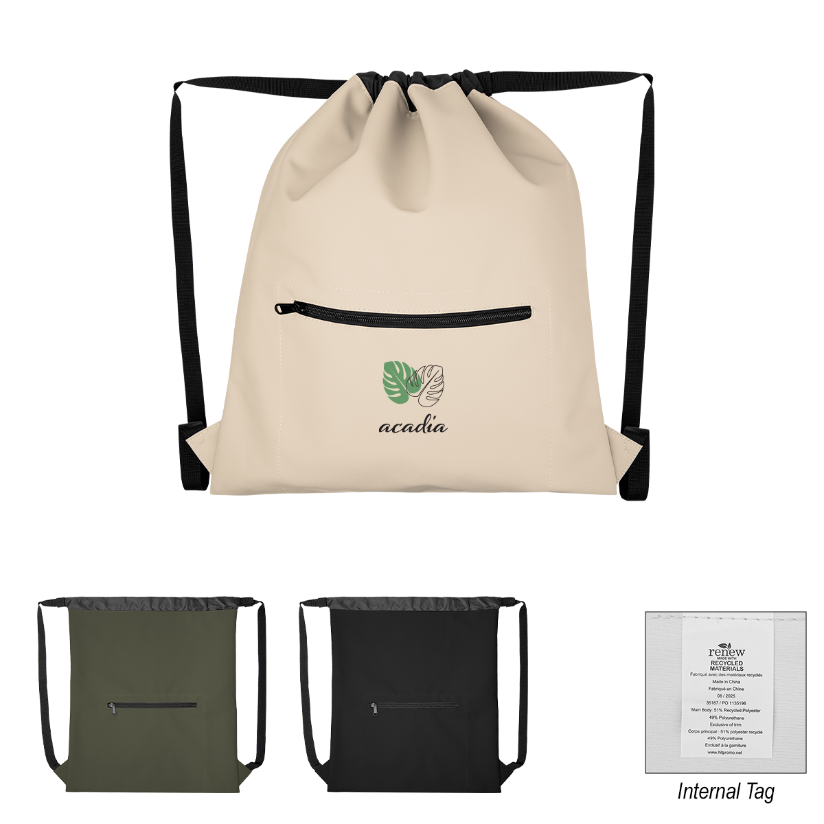 Hudson Rpet Drawstring Bag 1