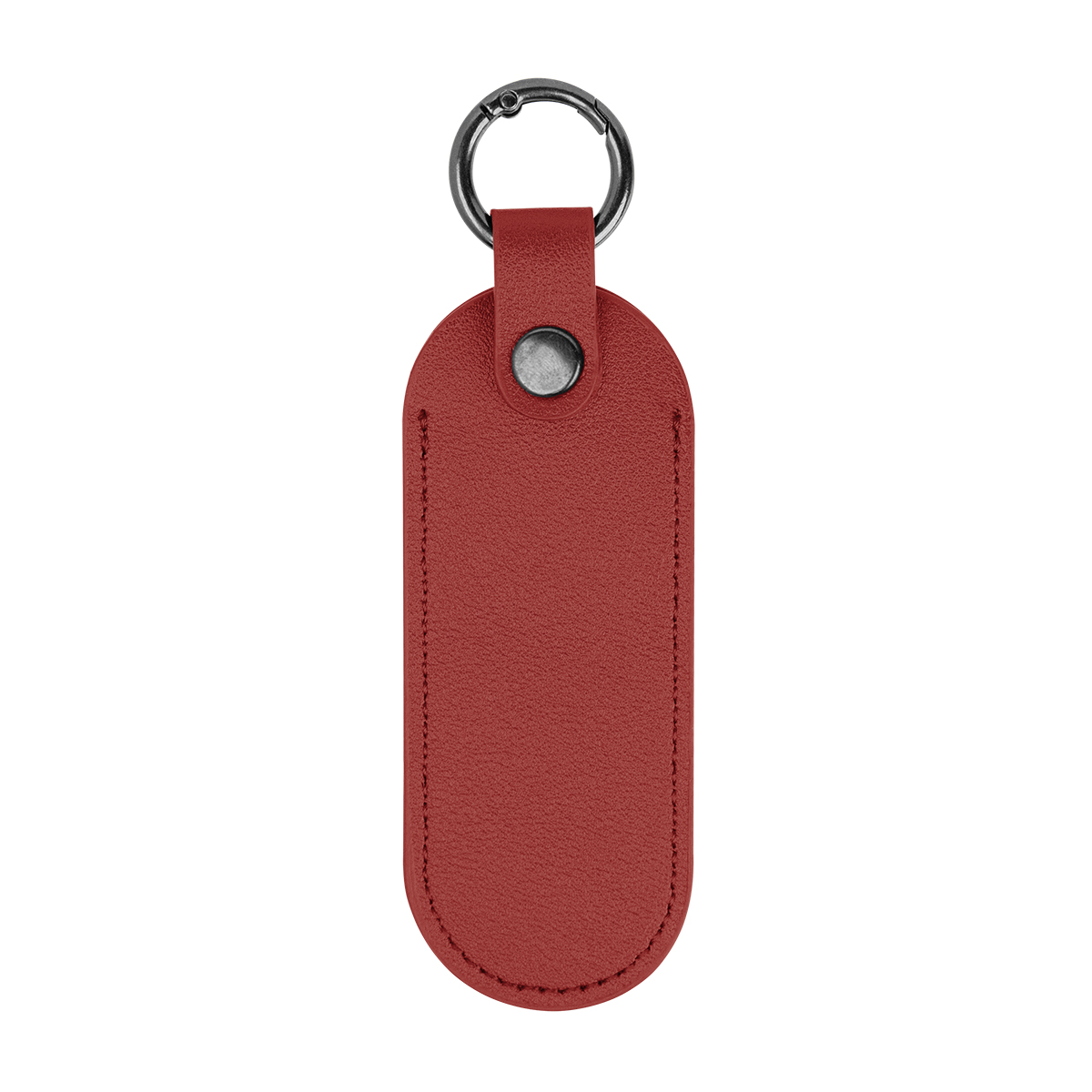Bates Leatherette Key Tag With Carabiner 1