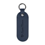 Bates Leatherette Key Tag With Carabiner - 20135 NAV Deboss Bates Leatherette Key Tag With Carabiner - 20135 NAV Deboss