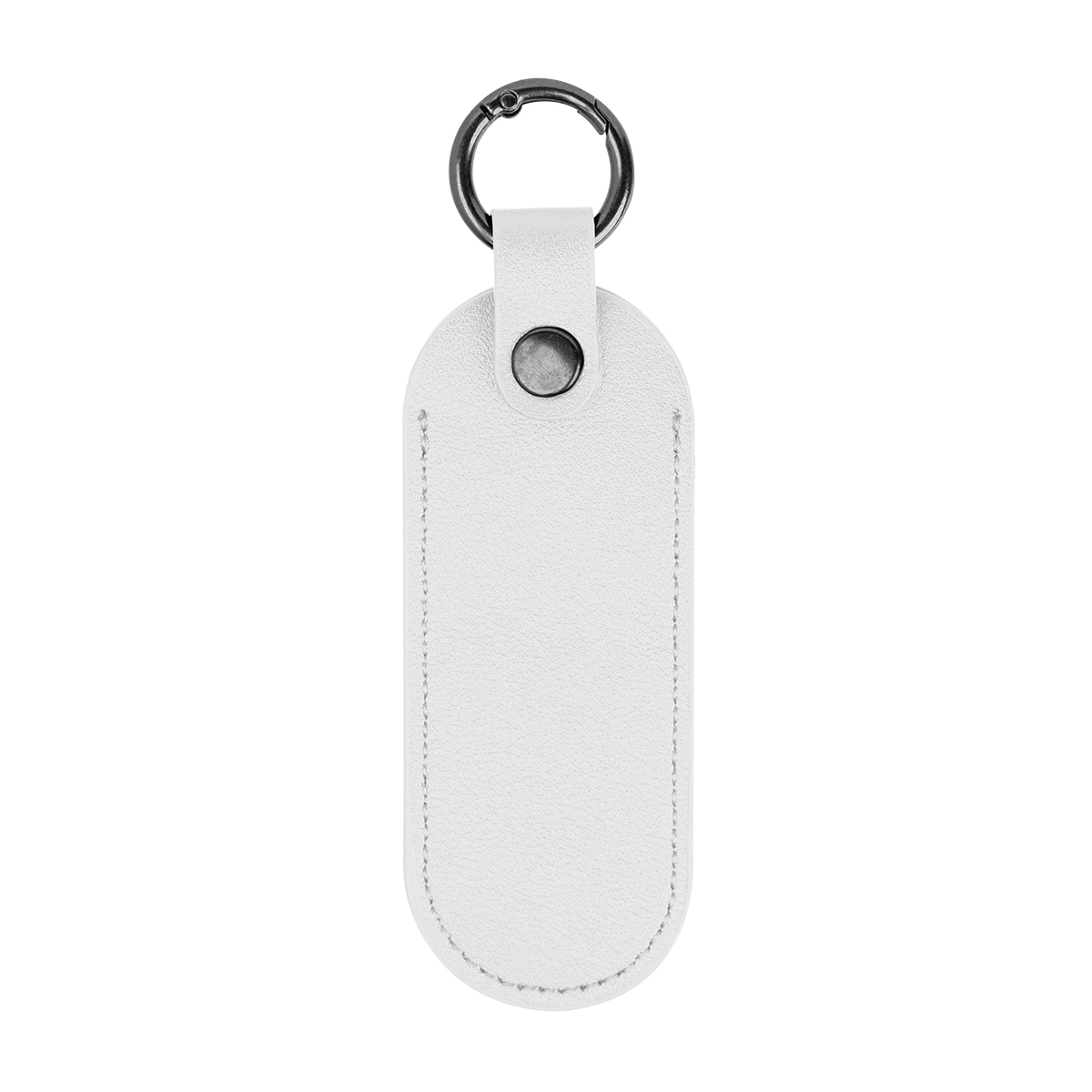 Bates Leatherette Key Tag With Carabiner 1
