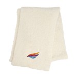 Fuzzy Rpet Scarf - 15113 CRM Embroidery Fuzzy Rpet Scarf - 15113 CRM Embroidery