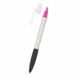 Neptune Pen With Highlighter - 320 SILPNK Capoff Neptune Pen With Highlighter - 320 SILPNK Capoff