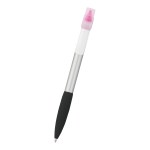 Neptune Pen With Highlighter - 320 SILPNK Front Neptune Pen With Highlighter - 320 SILPNK Front