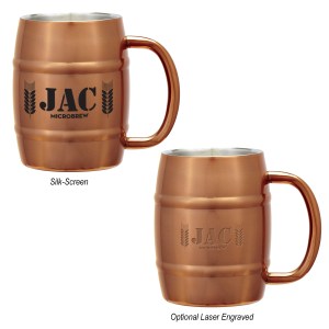 14 Oz. Moscow Mule Barrel Mug 1 14 Oz. Moscow Mule Barrel Mug 1