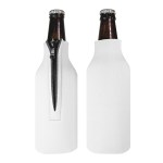 Zippered Bottle Coolie - 50 WHT Zippered Bottle Coolie - 50 WHT