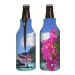 Zippered Bottle Coolie - 50 WHT 4CP Zippered Bottle Coolie - 50 WHT 4CP