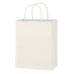 Kraft Paper White Shopping Bag - 8" X 10-1/4" 2 Kraft Paper White Shopping Bag - 8" X 10-1/4" 2