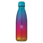 16 Oz. Verdi Stainless Steel Swiggy Bottle - 5657 RAINBOW Horizontal Silkscreen 16 Oz. Verdi Stainless Steel Swiggy Bottle - 5657 RAINBOW Horizontal Silkscreen