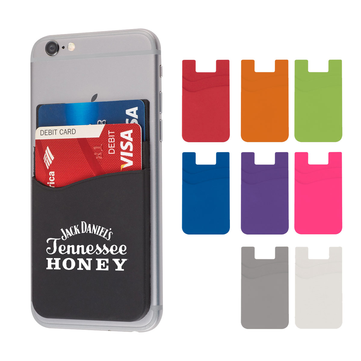 Dual Pocket Silicone Phone Wallet 1
