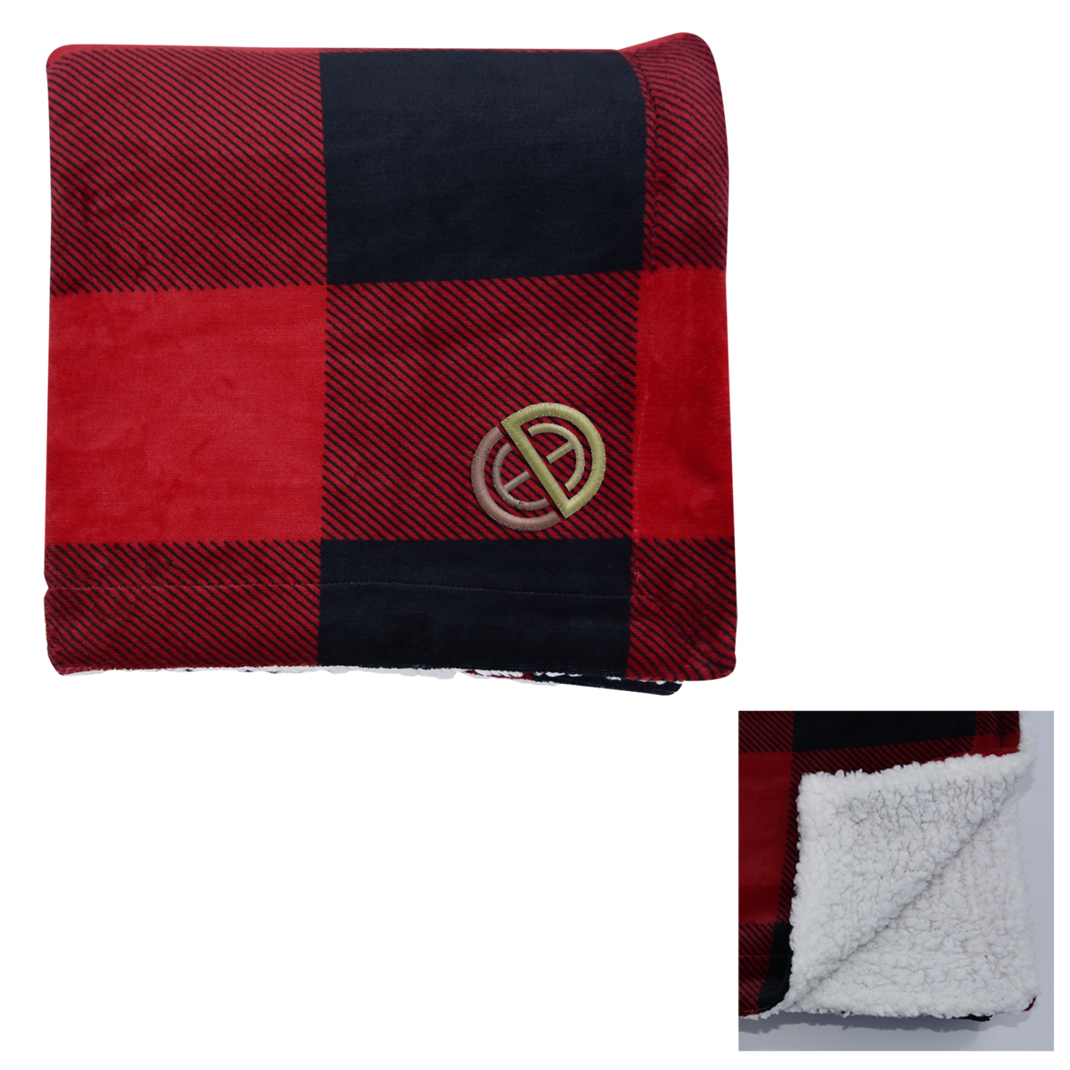 Buffalo Plaid Sherpa Blanket 1