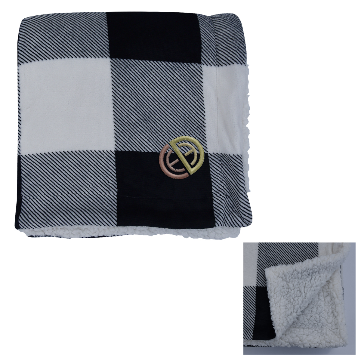 Buffalo Plaid Sherpa Blanket 1