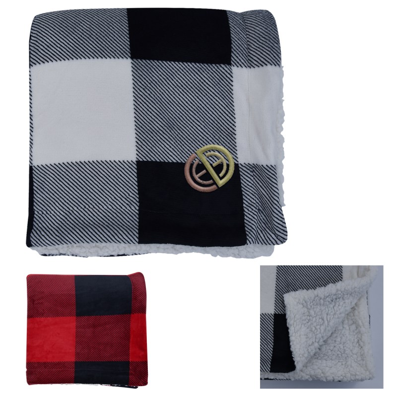 Buffalo Plaid Sherpa Blanket 1 Buffalo Plaid Sherpa Blanket 1