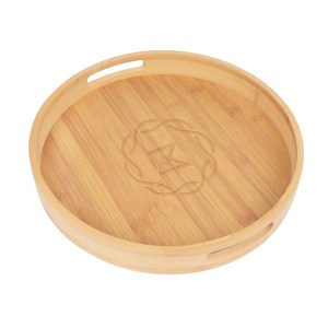Bamboo Serving Tray With Handles 1 Bamboo Serving Tray With Handles 1