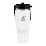 40 Oz. Peak Intrepid Recycled Stainless Steel Tumbler - 50164 WHT Silkscreen 40 Oz. Peak Intrepid Recycled Stainless Steel Tumbler - 50164 WHT Silkscreen