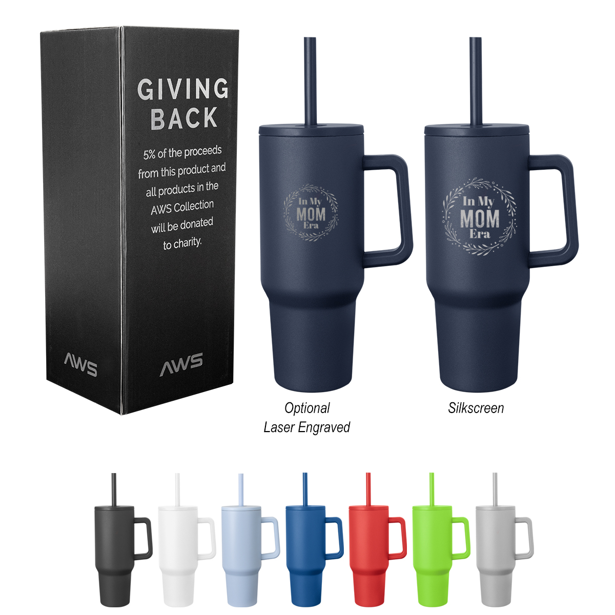 40 Oz. Aws Jackson Intrepid Stainless Steel Tumbler 1