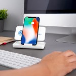 Rabs Folding Wireless Charger & Stand - 25178 WHT Lifestyle Digibrite Rabs Folding Wireless Charger & Stand - 25178 WHT Lifestyle Digibrite