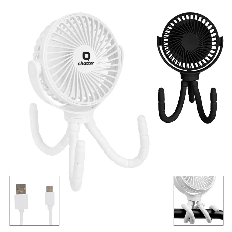 Portable Rechargeable Fan With Flexible Tripod 1 Portable Rechargeable Fan With Flexible Tripod 1