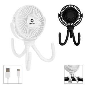 Portable Rechargeable Fan With Flexible Tripod 1 Portable Rechargeable Fan With Flexible Tripod 1