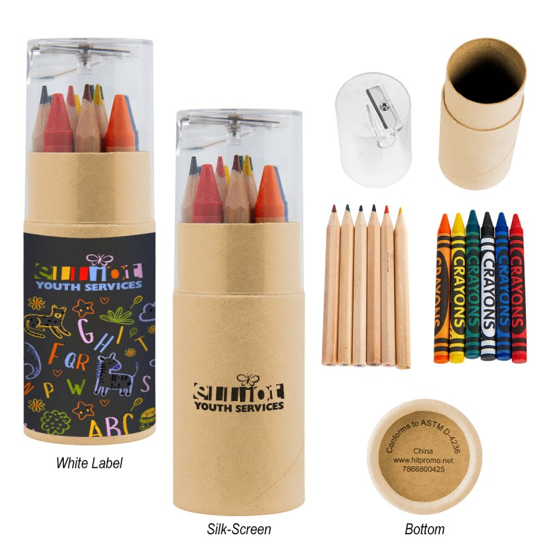 12 Piece Crayon And Pencil Set 1 12 Piece Crayon And Pencil Set 1