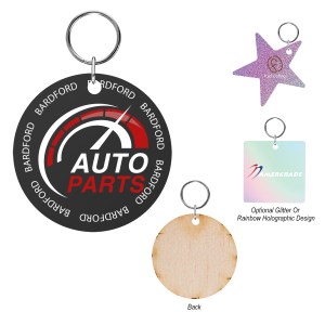 Full Color Wood Key Tag - 6" 1 Full Color Wood Key Tag - 6" 1