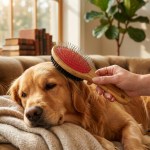 Double Sided Pet Brush - 80084 lifestyle Double Sided Pet Brush - 80084 lifestyle