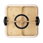 Portable Charcuterie Board With Lid - 75109 NATBLK Top Portable Charcuterie Board With Lid - 75109 NATBLK Top