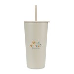 Aviana™ Rowan Recycled Straw Tumbler - 17 Oz. - Taupe 1 Aviana™ Rowan Recycled Straw Tumbler - 17 Oz. - Taupe 1