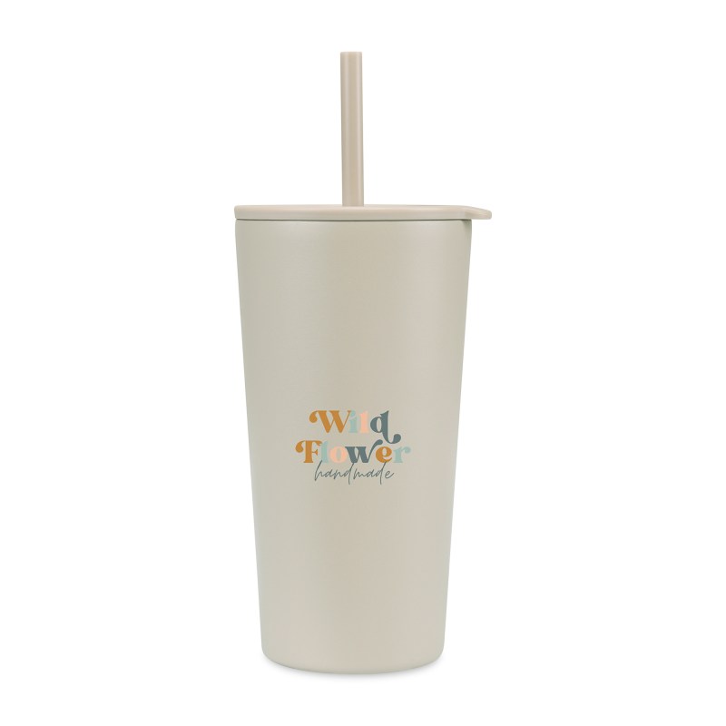 Aviana™ Rowan Recycled Straw Tumbler - 17 Oz. - Taupe 1 Aviana™ Rowan Recycled Straw Tumbler - 17 Oz. - Taupe 1