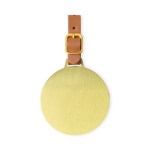 Ahead Large Round Golf Bag Tag - Antique Brass 2 Ahead Large Round Golf Bag Tag - Antique Brass 2