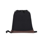 Ivy Recycled Cotton Cinchpack - AWARE™ - Black 2 Ivy Recycled Cotton Cinchpack - AWARE™ - Black 2