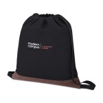 Ivy Recycled Cotton Cinchpack - AWARE™ - Black - Alternate Ivy Recycled Cotton Cinchpack - AWARE™ - Black - Alternate
