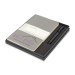 Moleskine Large Cahier and GO Pen Gift Set - Pebble Grey 1 Moleskine Large Cahier and GO Pen Gift Set - Pebble Grey 1