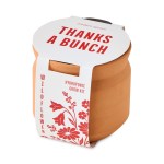 Modern Sprout Tiny Terracotta Thank You - Terracotta - Alternate Modern Sprout Tiny Terracotta Thank You - Terracotta - Alternate