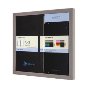 Moleskine® Coloring Kit - Sketchbook and Watercolor Pencils - Black 1 Moleskine® Coloring Kit - Sketchbook and Watercolor Pencils - Black 1