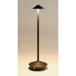 Pyramid Rechargeable LED Table Lamp - Black - Alternate Pyramid Rechargeable LED Table Lamp - Black - Alternate