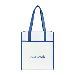 Harlow Laminated Recycled Shopper - Royal Blue 1 Harlow Laminated Recycled Shopper - Royal Blue 1