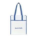 Harlow Laminated Recycled Shopper - Royal Blue 1 Harlow Laminated Recycled Shopper - Royal Blue 1