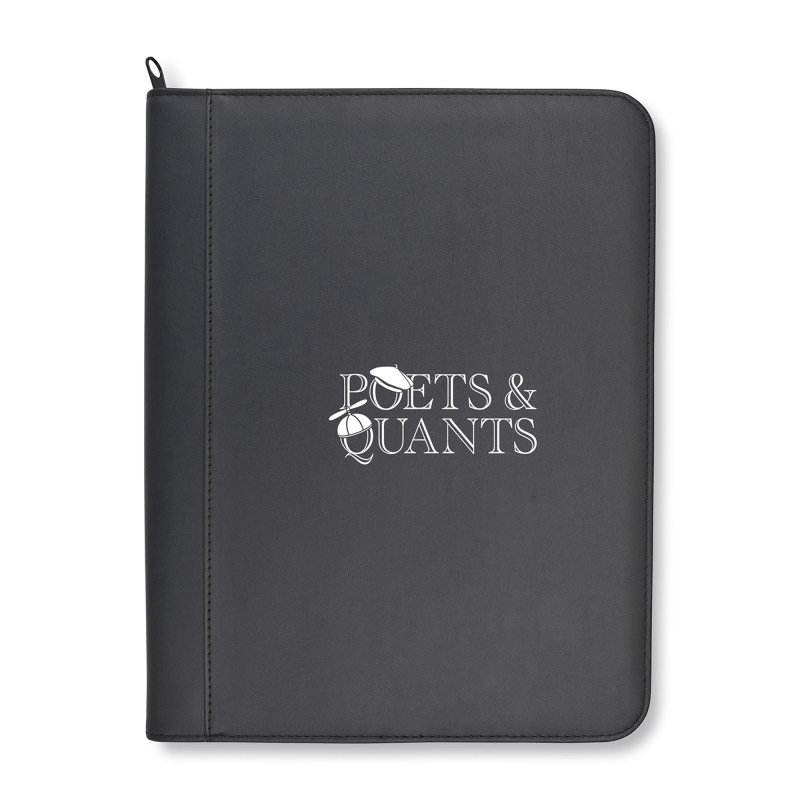Morgan Executive Zippered Padfolio - Black 1 Morgan Executive Zippered Padfolio - Black 1