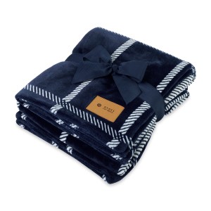 Elegant Lodge Recycled Polyester Throw Blanket - Airy Lodge Blue 1 Elegant Lodge Recycled Polyester Throw Blanket - Airy Lodge Blue 1
