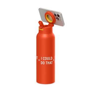 RINGO Pro Water Bottle with Magnetic Booster Ring - 24 Oz. - Orange 1 RINGO Pro Water Bottle with Magnetic Booster Ring - 24 Oz. - Orange 1