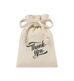 Canvas Drawstring Gift Bag - Small - Natural - Alternate Canvas Drawstring Gift Bag - Small - Natural - Alternate