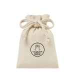 Canvas Drawstring Gift Bag - Small - Natural - Alternate Canvas Drawstring Gift Bag - Small - Natural - Alternate