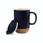 Valo Ceramic Lidded Mug - 14 Oz. - Matte Navy - Alternate Valo Ceramic Lidded Mug - 14 Oz. - Matte Navy - Alternate