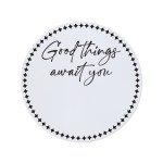 Good Things Await You Gift Box Seal - White 1 Good Things Await You Gift Box Seal - White 1