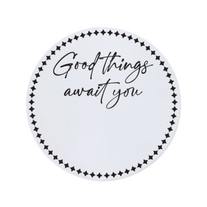Good Things Await You Gift Box Seal - White 1 Good Things Await You Gift Box Seal - White 1
