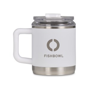 Igloo Recycled Stainless Steel Mug - 15 Oz. - White 1 Igloo Recycled Stainless Steel Mug - 15 Oz. - White 1