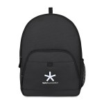 Repeat Recycled Poly Backpack - Black 1 Repeat Recycled Poly Backpack - Black 1